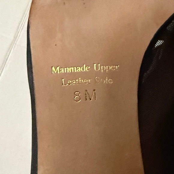 J. Renee Black Fabric & Leather 3" Block Heels Mesh Side & Top Women's Size 8M - Picture 12 of 12